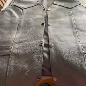2xl leather vest